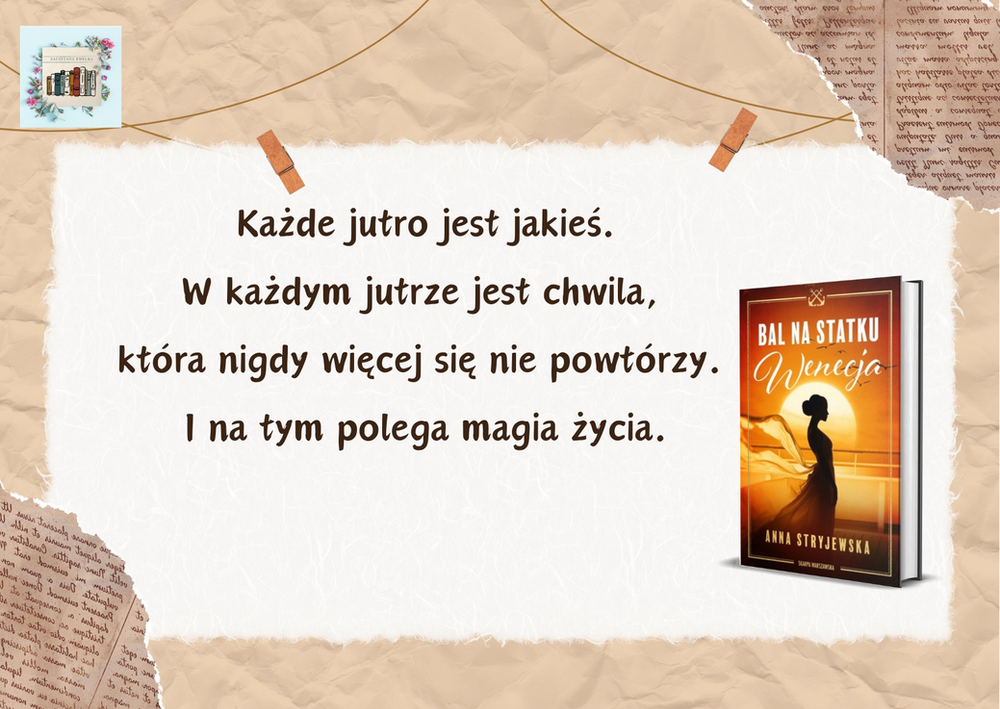 Recenzja powieści "Bal na statku Wenecja" Anna Stryjewska Skarpa Warszawska 2 wenecja 2